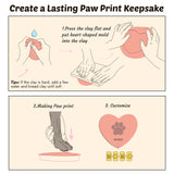 Grarry Pet Memorial Shadow Box with Paw Print Impression Kit Keepsake, 4”X6” Dog Cat Picture Frame, DIY Pawprint Clay Ornament Gift, Acrylic Loss of Dogs Sympathy Gifts with Hair Bottle for Pets Lover Grarry