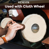 Brown Tripoli Polishing Compound for Buffing Wheel - Buffing Compound for Aluminum & Stainless Steel & Wood(1 Oz/Brown) WENESTR