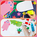 Soulchen 24 Pcs DIY Hand Puppets, Canvas Hand Puppet Making Kit DIY Arts and Crafts Sewing Projects for Fun Home Activities Classes Storytelling Party Favors Soulchen