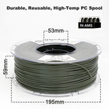 ASA Filament 1.75mm 1kg Olive Green, UV & Heat & Weather Resistant 3D Printer Filament for Outdoor Camping Hiking Beach Playing, with AMS-Compatible Spool yxpolyer