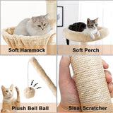 Timberer Litter Box Enclosure with Cat Tree, Wooden Cat House with Cat Tree Tower, Hidden Cat Litter Box Furniture with Scratching Post, Modern Cat Condo, Rustic Brown Timberer