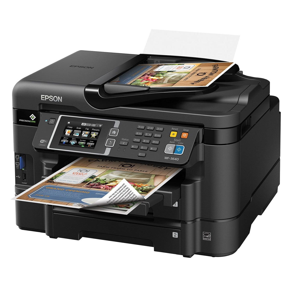 Epson WorkForce WF-3640 Wireless Color All-in-One Inkjet Printer with Scanner and Copier, Amazon Dash Replenishment Ready Epson