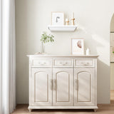 JOLLYMER Concealment Gun Shelf with Hidden Trap Door with RFID Lock, White Floating Shelf for Living Room JOLLYMER