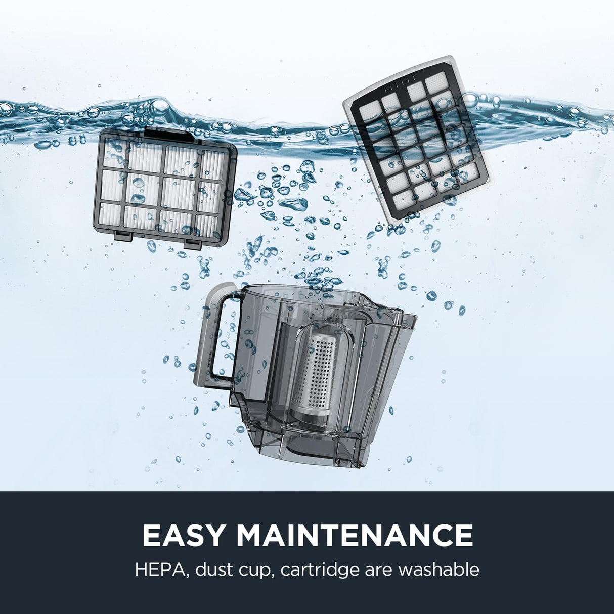 Eureka Bagless Canister Vacuum Cleaner, Lightweight Vac for Carpets and Hard Floors, Silver with Black, NEN180 Eureka