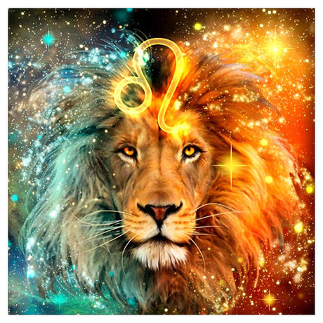 Better Selection 5D DIY Full Drill Constellation Diamond Art Aquarius Cross Stitch Zodiac Signs Embroidery Mosaic Kit Home Decor Wall Art Gifts Leo 11.8x11.8 30x30 cm Better Selection