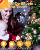 BrightChristmas Christmas Lights 1200 LED 394 FT, Waterproof Outdoor String Lights with Remote and Timer, Christmas Tree Lights with 8 Modes Dimmable, Fairy Lights for Holiday Decor (Cool White) BrightChristmas