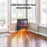 Air Choice Electric Fireplace Heater, 18.9" FreeStanding Fireplace Stove with 3D Flame, 750W/1500W Indoor Space Heater with Overheating Protection, Electric Heating for Living Room, Bedroom Air Choice