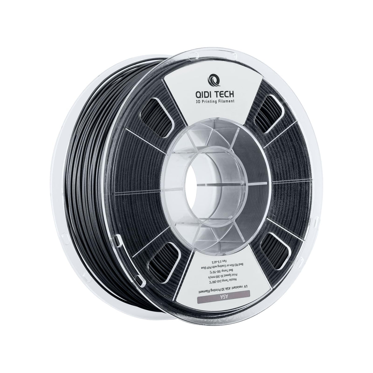 R QIDI TECHNOLOGY ASA Filament 1.75mm Black,3D Printer Filament ASA 1kg Spool(2.2lbs),High UV Resistance,Low Odor,Perfect for Printing Outdoor Functional Parts，Fit Most FDM 3D Printers R QIDI TECHNOLOGY