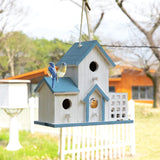 HHWODB Birdhouse Premium Bluebird Houses for Outside Attract Beautiful Birds to Your Garden and Yard Durable Outdoor Birdhouses 3 Hole Bird Houses for Outside Hanging HHWODB