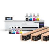 Epson Surecolor F570 Pro 24" Desktop Sublimation Printer, Includes Two Full Ink Sets, User Guide, Sublimation Paper, & Free Remote Install SCF570PE (Printer & Inks) Johnson Plastics Plus
