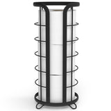 BROOKSTONE, Trending Black Toilet Paper Holder, Freestanding Bathroom Tissue Organizer, Minimalistic Storage Solution, Modern & Stylish Design [Holds MEGA Rolls] Brookstone