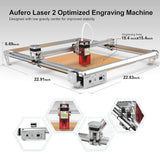 Aufero 2 Laser Engraver, 5W Long Focus Diode Laser Engraver, Laser Wood Cutter and Engraver Machine, 15.7x15.7 inch Engraving Area, Beginner-Friendly Laser Engraving Machine Aufero