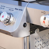 Monument Grills Outdoor Barbecue Stainless Steel 4 Burner Propane Gas Grill, 62,000 BTU Patio Garden Barbecue Grill with Side Burner, Infrared Technology and Knob Controls, Mesa415BZ with BBQ Cover Monument Grills