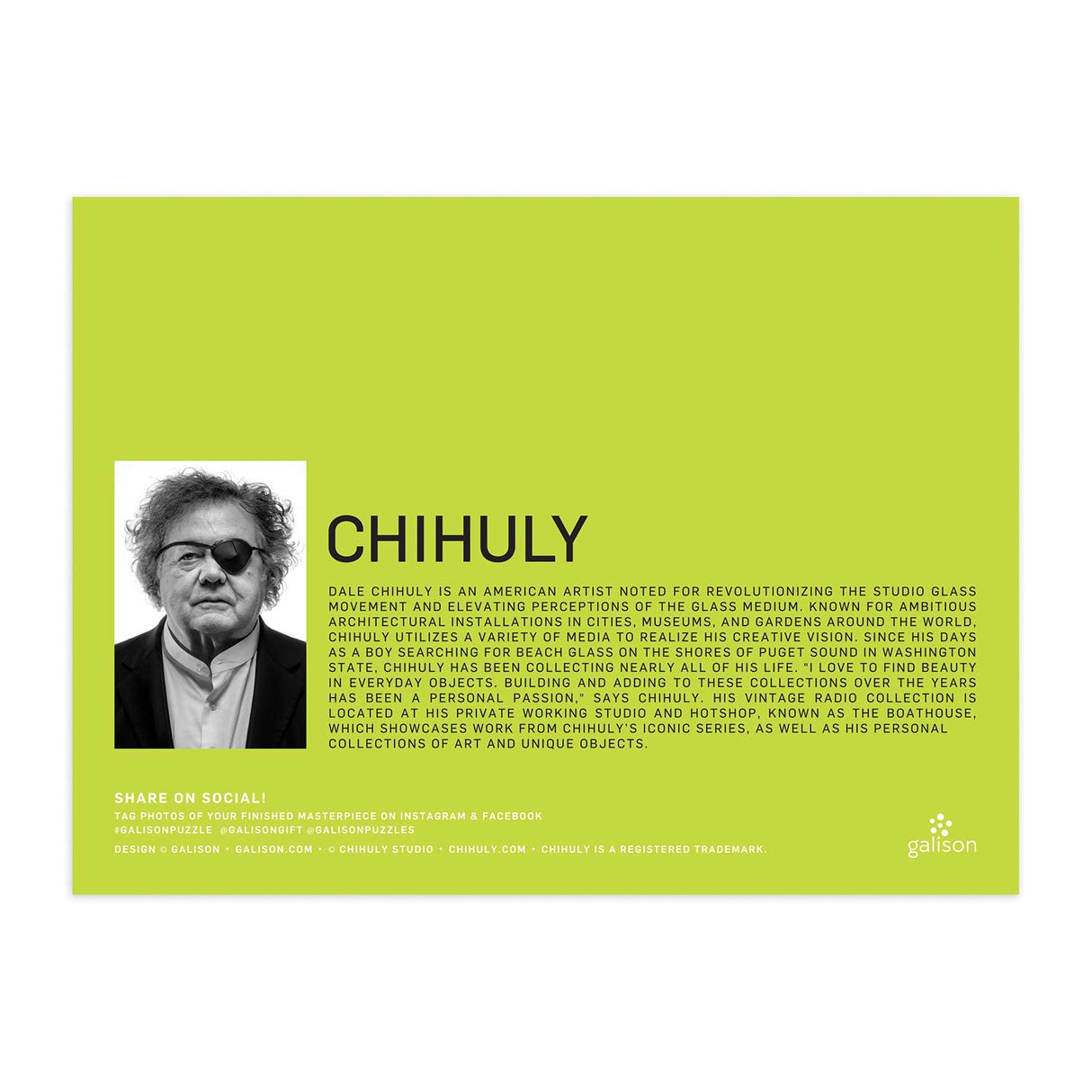 Galison Chihuly Vintage Radios 1000 Piece Puzzle from Galison - Featuring Chihuly's Vintage Radio Collection, Fun and Challenging Puzzle The Whole Family Can Enjoy, 27" x 20", Unique Gift Idea Galison