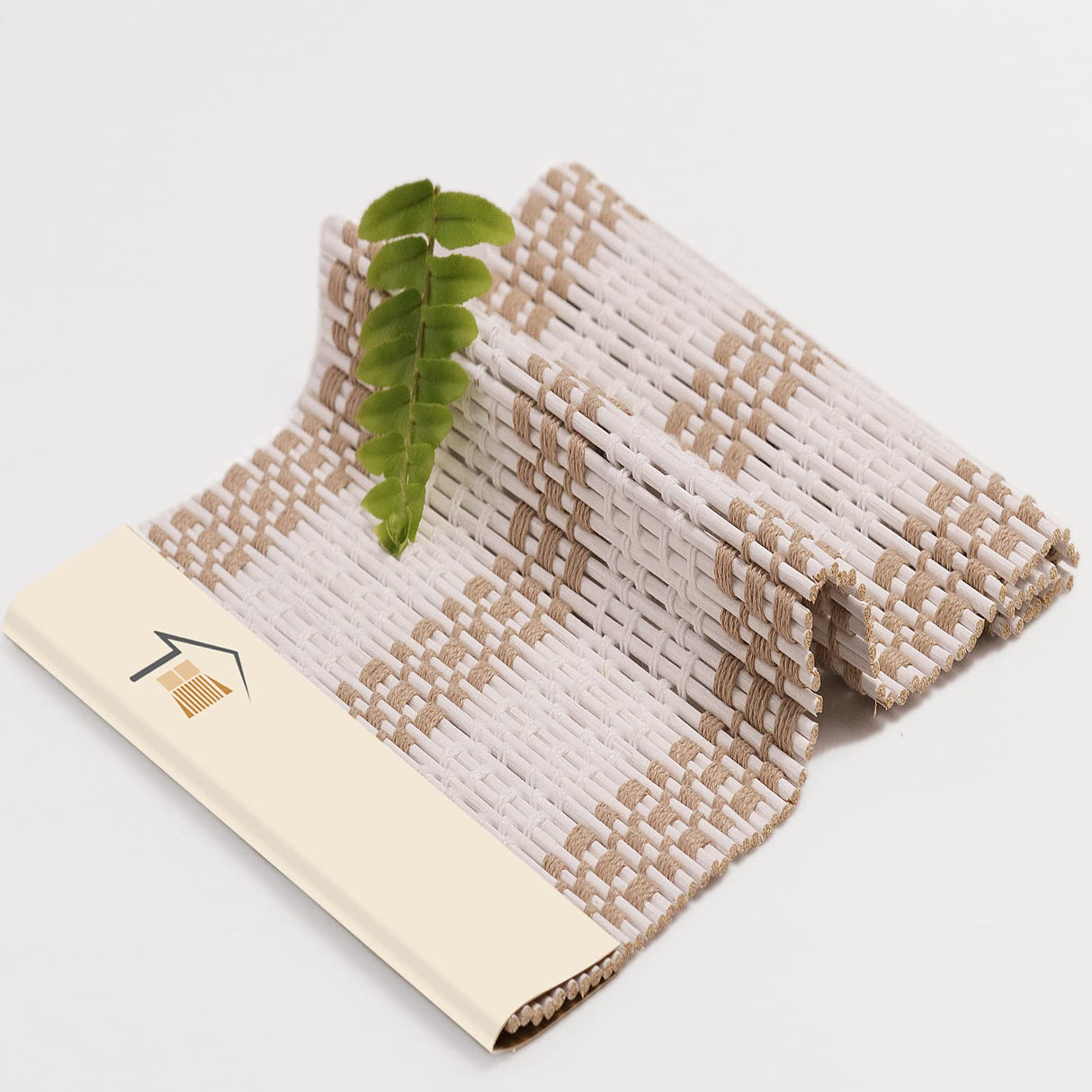 LANTIME Wood Window Roman Shades, Lined Blackout Bamboo Roman Shades Blinds, Easy Installation for Home and Garden, White LANTIME