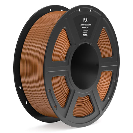 ELEGOO PLA Filament 1.75mm Brown 1KG, 3D Printer Filament Dimensional Accuracy +/- 0.02mm, 1kg Spool(2.2lbs) Fit Most FDM 3D Printers ELEGOO