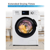 BLACK+DECKER Washer and Dryer Combo, 2.7 Cu. Ft. All In One Washer and Dryer with LED Display & 16 Cycles BLACK+DECKER