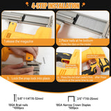JOJOCY 18 Gauge Cordless Brad Nailer, 2-in-1 Battery Powered Stapler/Nail Gun, Drives 2" Nails for Upholstery & Woodworking (Tool Only) (for Dew-alt 20V) JOJOCY