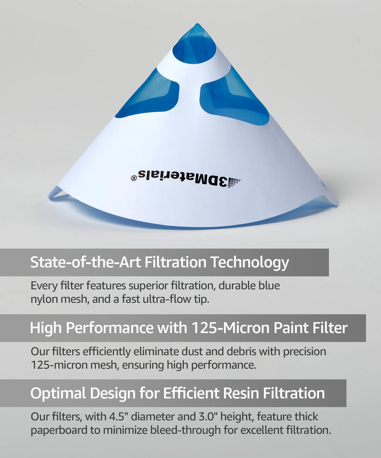 SuperFilter 100 pcs, Disposable Filter, 3D Printer Resin and Paint Strainer, Made in Korea by 3DMaterials 3DMaterials