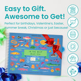 Cupkin Ocean Sticker Book Activity for Kids, Toddler Airplane Travel Essentials, 500+ Shark Stickers for Kids + 12 Scenes + 12 Coloring Book Pages, Deep Blue Sea Gift, Kid Crafts Ages 2-8 CUPKIN