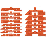 Neitra Router Table Setup Blocks Woodworking - 14pcs Aluminum Alloy Precision Setup Bars for Routers Tables Saw Accessory, Measuring Height Depth Angle Gauge with Storage Case (Each in Varies Thick) Neitra