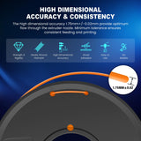 JAYO PLA+ Filament Bundle 1.75mm, 3D Printer Filament Bundle Multicolor, Individually Vacuum Packed, 250g Spool, 8 Pack, 2KG in Total, Black+White+Grey+Blue+Green+Orange+Yellow+Burlywood Color JAYO