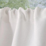 2 Pack Faux Linen White Kitchen Valances with Tassels Modern Farmhouse Valance Curtains Topper Country Rustic Bathroom Small Window Treatment Boho Decor (54x15 inch, Black Tassels) Oindec