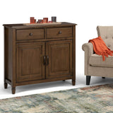 SIMPLIHOME Connaught SOLID WOOD 40 Inch Wide Traditional Storage Cabinet in Rustic Natural Aged Brown, For the Living Room, Entryway and Family Room SIMPLIHOME