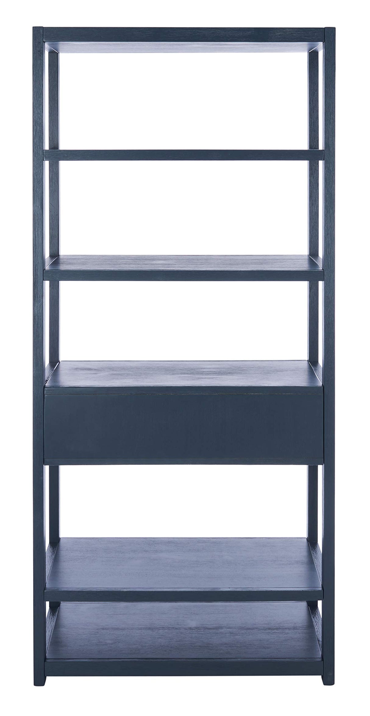 Safavieh Home Collection Johni Navy and Gold 5-Shelf Storage Etagere SAFAVIEH