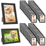YOUKE OLA Set of 50 Picture Frame Bulk Photo Frames with Mat Wall Mounting Simple Photo Frames Multi Picture Frames for Wall or Tabletop, Black YOUKE OLA