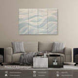 JaneTech 8-Pack Art Acoustic Panels Sound Absorbing Panels, 48x32 Inch Decorative Acoustic Panels, Sound Absorbing Wall Art with Nano Glue for Recording and Home Studio, Office,Conference JaneTech