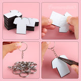 Framendino, 72 Pack Sublimation Blanks Keychain Sports Keychain MDF Double Sided Heat Transfer Football Keychains Framendino