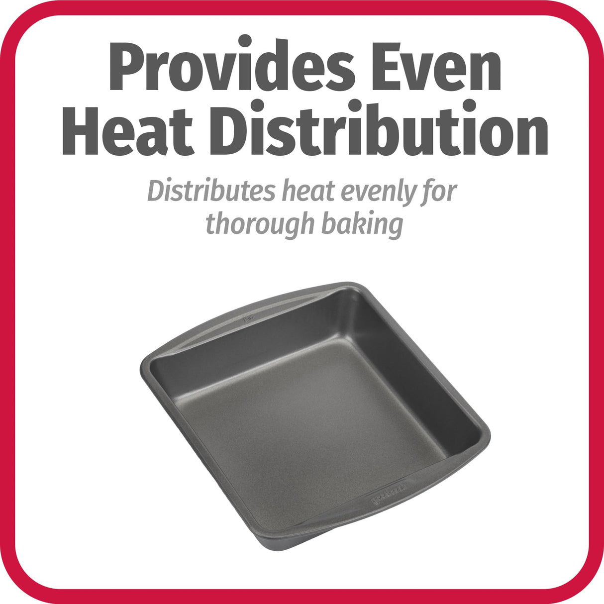 Good Cook 04017 786173391991 8 Inch x 8 Inch Square Cake Pan, 8 x 8 Inch, Grey GoodCook