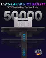 Standing Desk Electric Adjustable Computer Desk-Stand up Desk Office Gaming Home Office Memory Desks 48x24 inches Black BIZUM