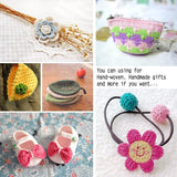 Soft 1500Y 15 Pearl Balls Cardinal Size 8 Rainbow Colors for Crochet Hardanger Cross Stitch Needlepoint Hand Embroidery LE PAON