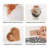 Pet Memorial Shadow Box with Shelves for Loss of Dog Cat Memorial Gifts 4X6 Picture Frame Paw Print Kit Fur Keepsake Heart Plaque Collar Holder and Personalized Blocks Pet Remembrance Sympathy Gift Yongvelin