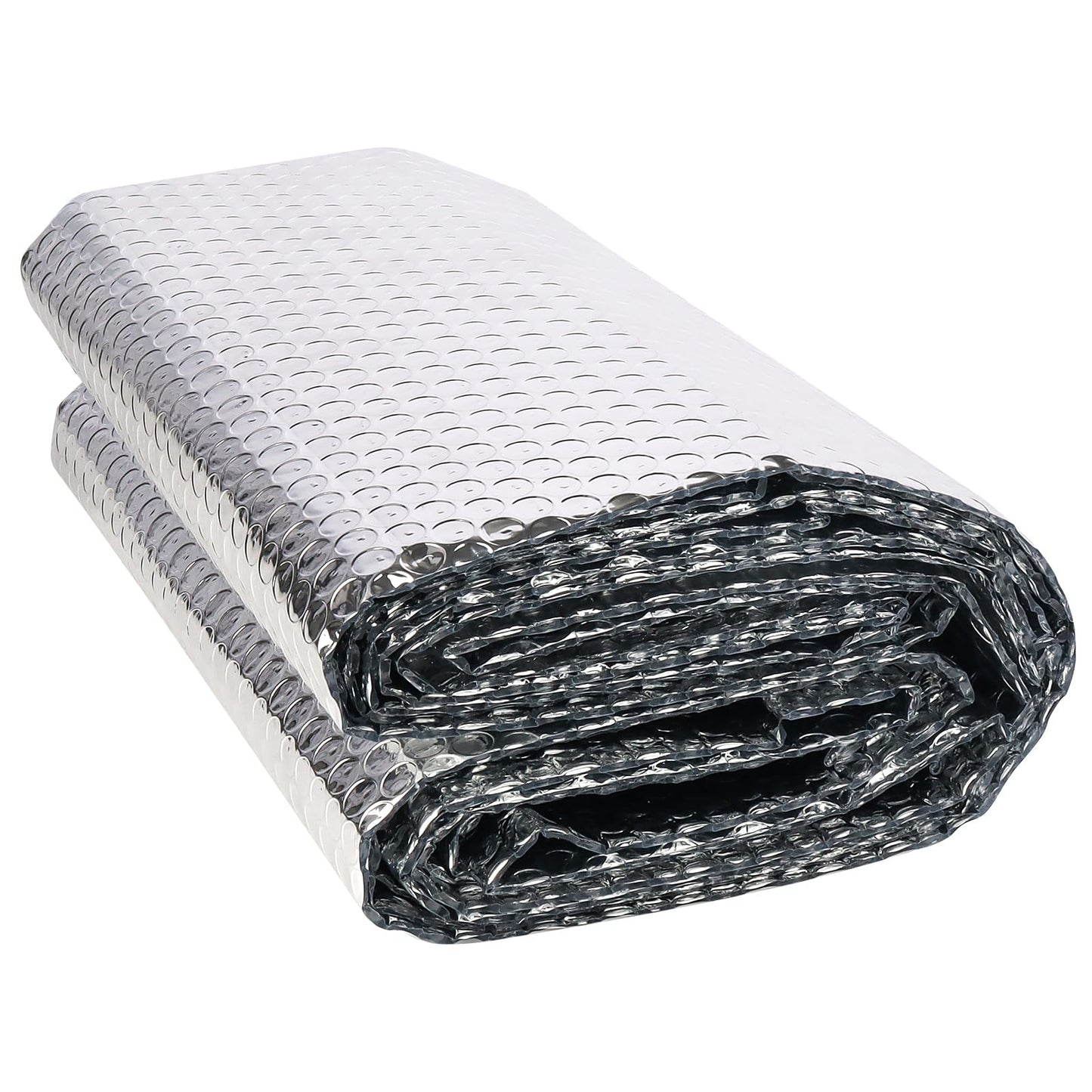 DGSL Double Reflective Bubble Foil Insulation Foam, 23.6 in X 10 FT Aluminum Foil Thermal Insulation Radiant Barrier for Window, Garage Door, RV, Roof - WoodArtSupply