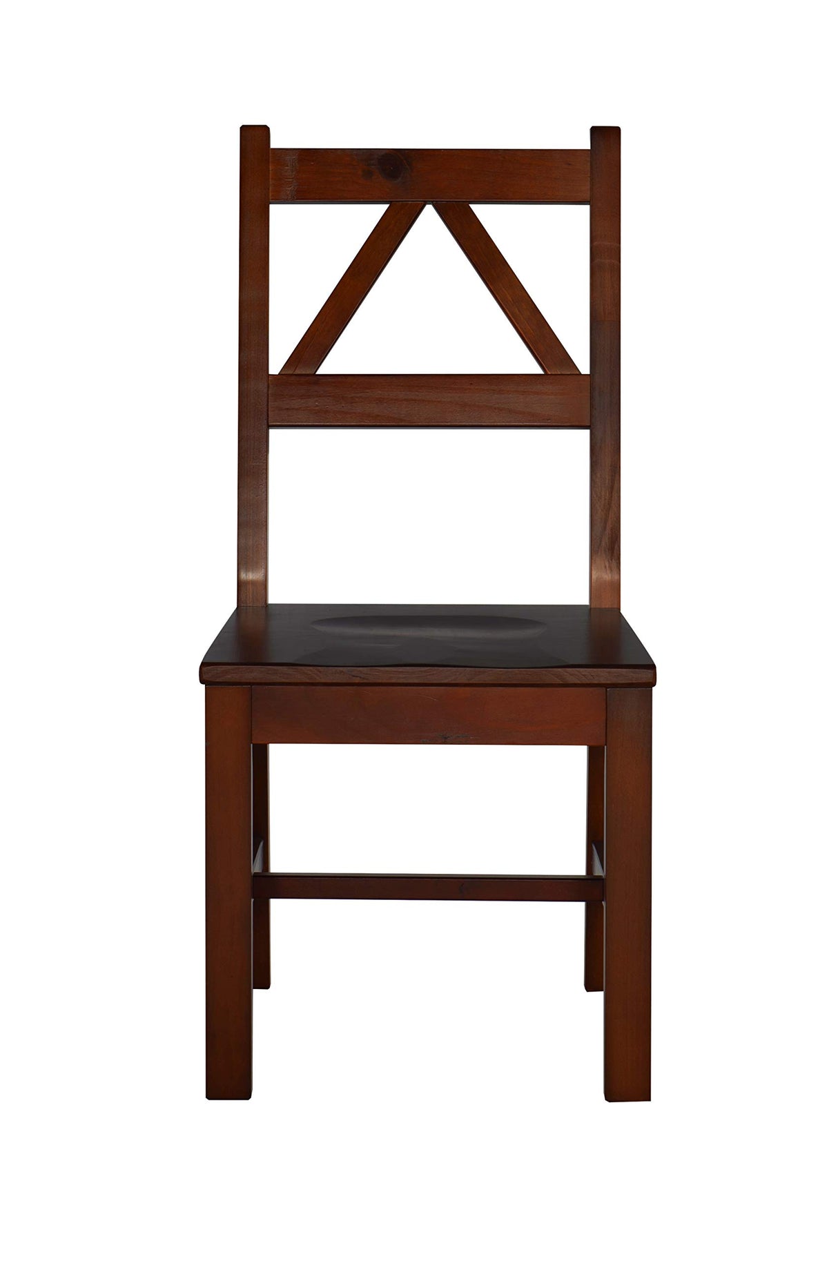 Linon Home Decor Titian Chair, Antique Tobacco Finish, 17.32"w x 21.54"d x 37.56"h Linon