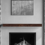 Dakota 48 Inch Floating Fireplace Mantel Shelf | Burnished Walnut | Handcrafted Natural Pine Wood Shelves | Rustic Farmhouse Wall-Mounted Mantel for Fireplaces & Home Decor | 48” W x 3” H x 8” D MANTELSDIRECT