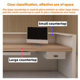 Reception Desk - Modern Front Desk, Checkout Counter, Retail Counter with Hidden Lighting, Customizable Logo, No Assembly Required, Perfect for Professional Spaces (84") ZGNBSD