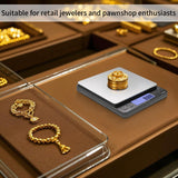 SKEAP Digital Jewelry Scale – 500g x 0.01g Precision Gold Scale for Jewelers & Collectors, Digital Pocket Scale with Backlit LCD, Tare Function– Ideal for Gemstones, Bullion & Coins. SKEAP