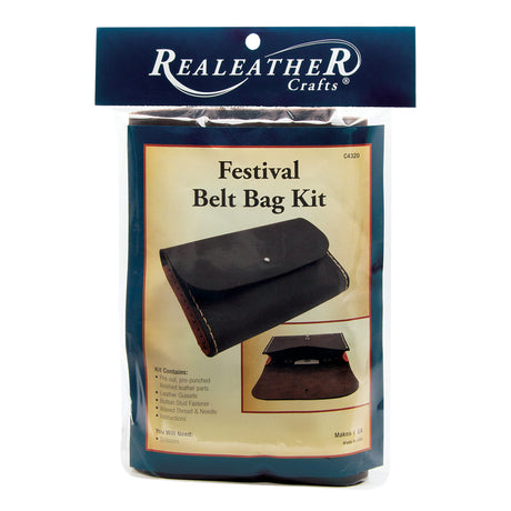 Realeather Festival Belt Bag Kit, Brown Realeather