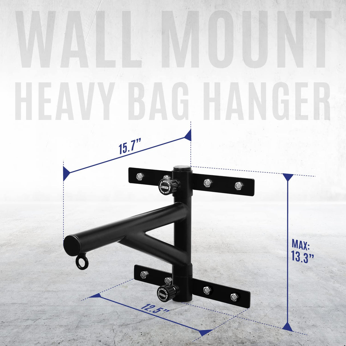 Yes4All Wall Mount Adjustable Heavy Bag Hanger with Chain - Heavy Duty - Punching Bag Bracket for Boxing, Muay Thai and MMA Training Yes4All