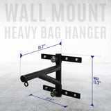 Yes4All Wall Mount Adjustable Heavy Bag Hanger with Chain - Heavy Duty - Punching Bag Bracket for Boxing, Muay Thai and MMA Training Yes4All