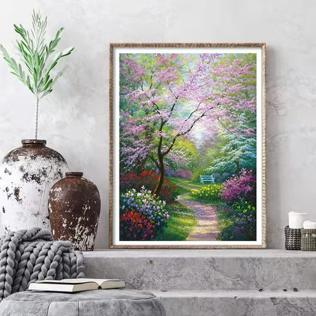 Eiazuiks Diamond Painting Kits for Adults, Landscape 5D DIY Diamond Art Kits Full Drill Diamond Dots for Gift Wall Decor and Relaxation Gem Arts 12x16 inch Eiazuiks