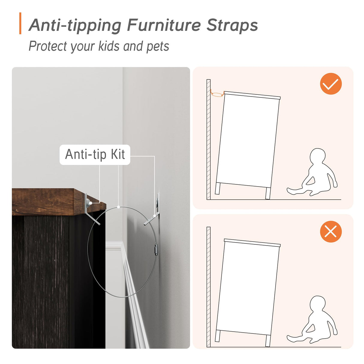 WAMPAT Rustic Farmhouse Buffet Cabinet with Sliding Barn Doors – 59" Antique Black & Brown Coffee Bar Storage Table for Kitchen and Living Room WAMPAT