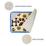 ROCKY&CHAO Latch Hook Kits Home Rug for Home Decoration 60 x 40 cm, DIY Latch Hook Kits, Rug Making Kit for Adults and Kids 23.6"x15.7", Birthday Gifts for Woman(Home) ROCKY&CHAO