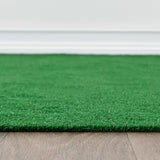 Rugshop Artificial Turf Solid Grass for Backyard, Garden, Patio, Balcony, Garage, Deck Indoor Outdoor Area Rug 5' x 7' Green Rugshop