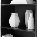 Mainstay` 71" 5-Shelf Standard Bookcase (Black) Mainstay