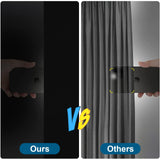 100% Blackout Curtains for Bedroom, Portable DIY Window Blinds, No Drill Window Shades & Blackout Blinds with Stickers & Tabs for Travel, Dorm Room, Media Room (118" x 57") Petaholic